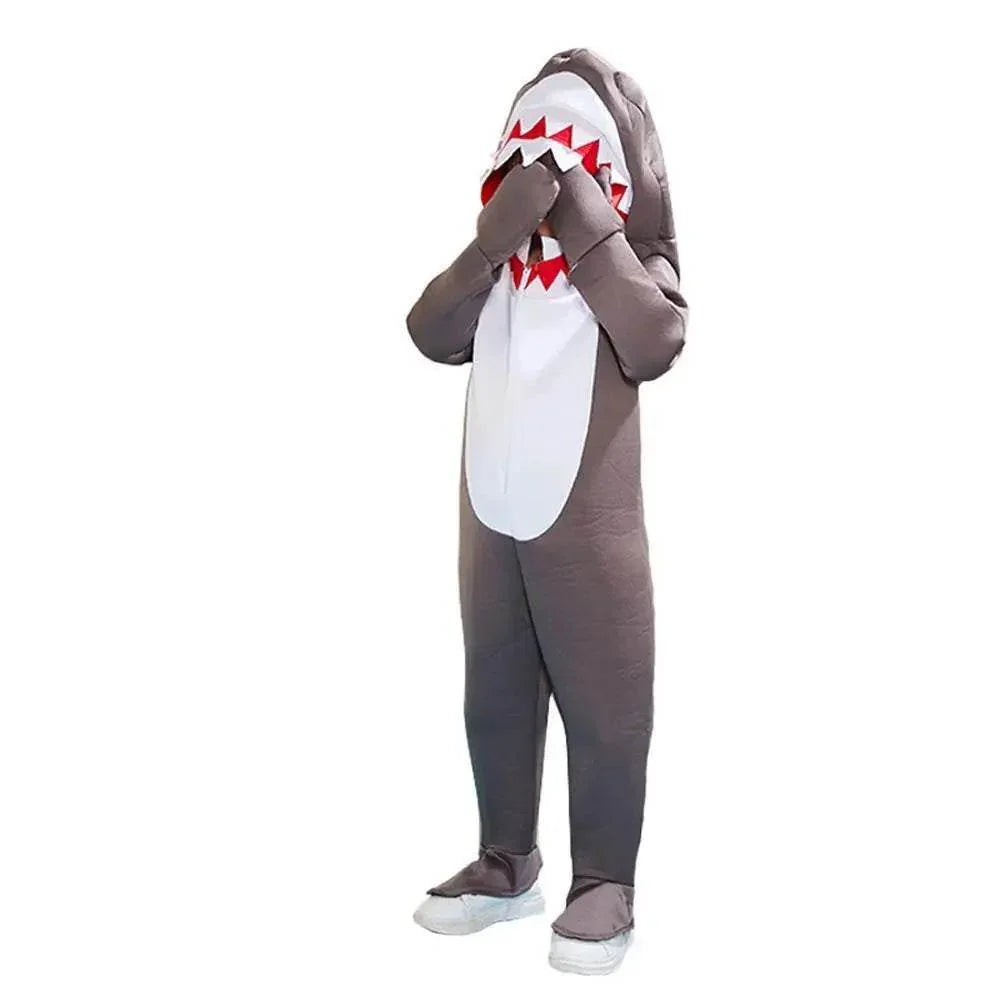 Sea Life Shark Child Jumpsuit Costume Party kids Cosplay Halloween - Azufun