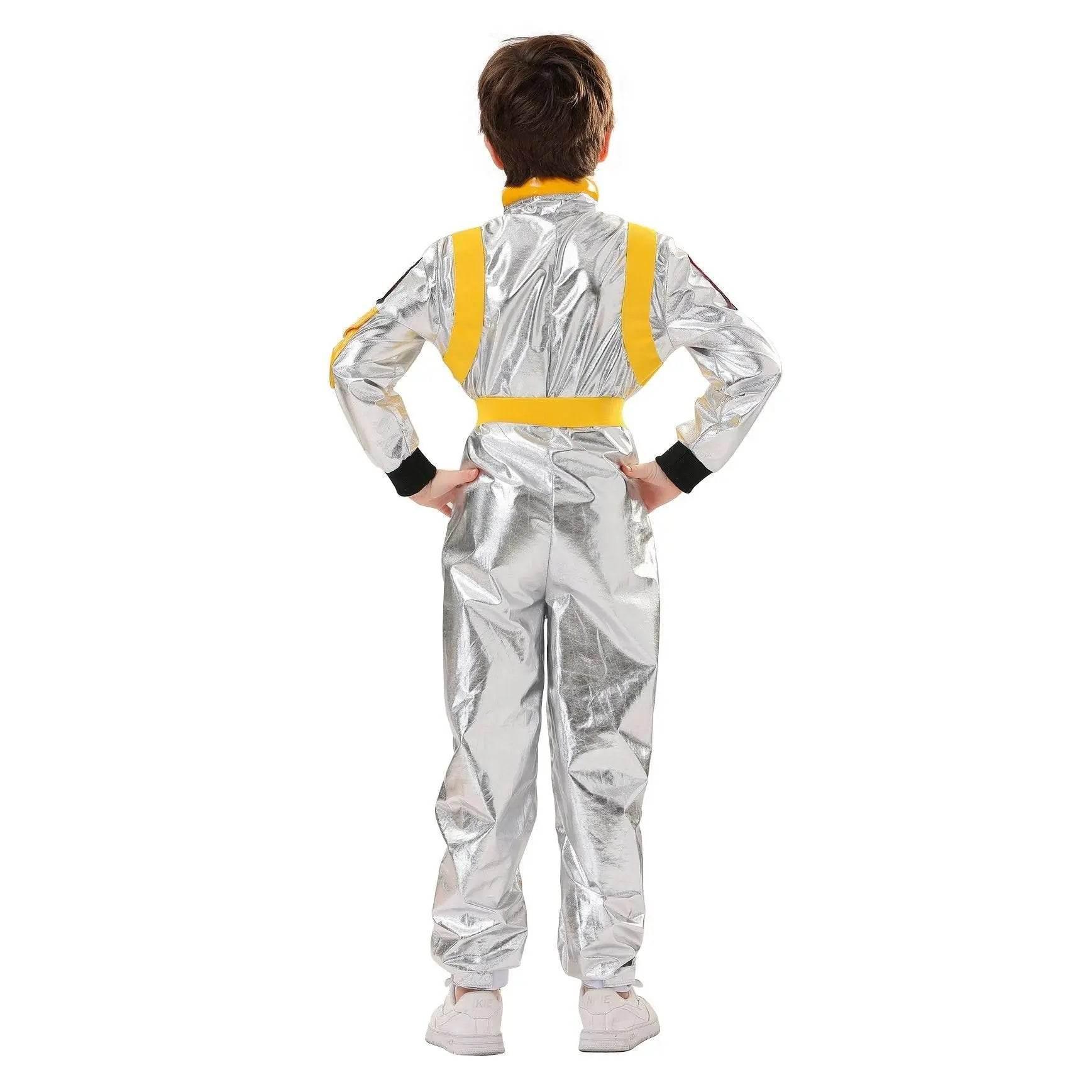 Space Suit Astronaut Couples Costume Carnival Halloween For Kids Girls Boys - Azufun