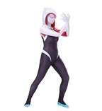 Spider-Man Women Gwen Stacy Cosplay Costume Zentai Jumpsuit Adult Kids - Azufun