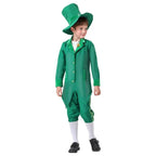 St Patrick's Day Kids Green Dress Party Cosplay Costume Carnival Suit - Azufun
