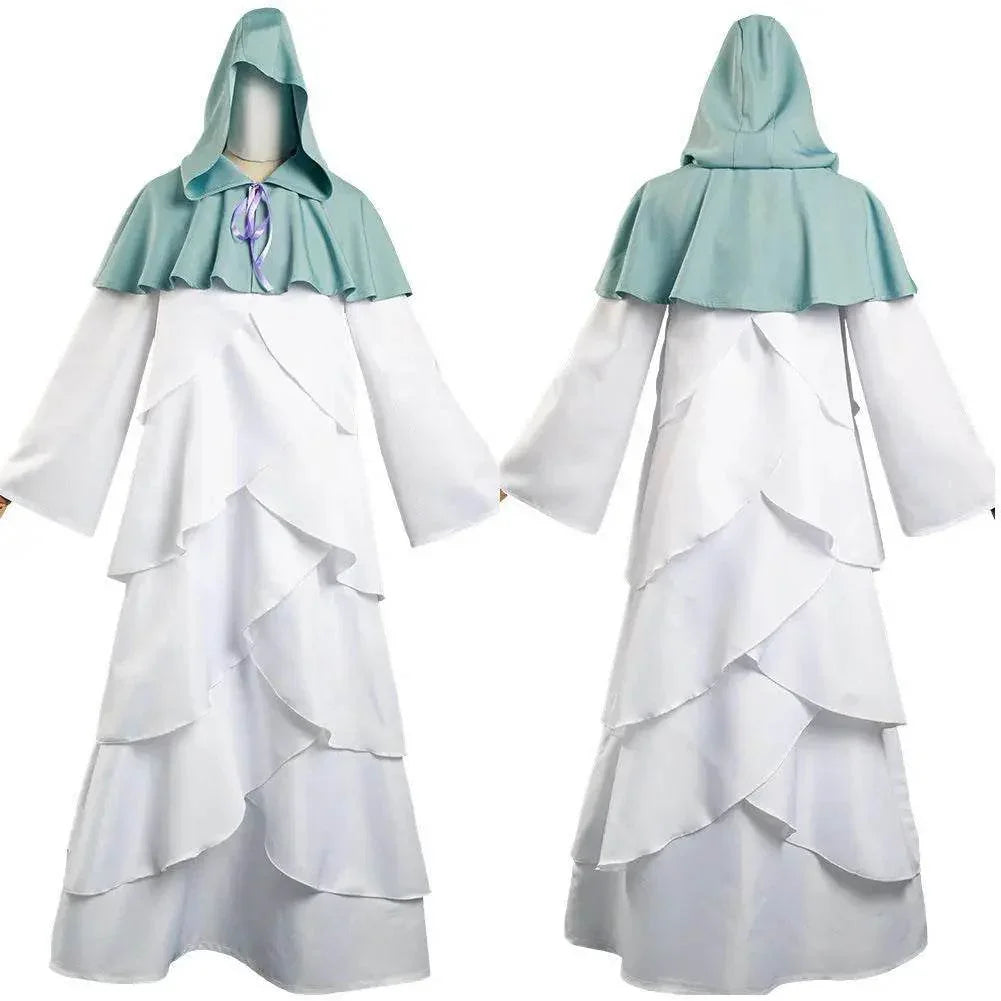 The Promised Neverland Mujika Cosplay Costume Long Robe Cloak Halloween Cape Carnival Outfit for Adults - Azufun