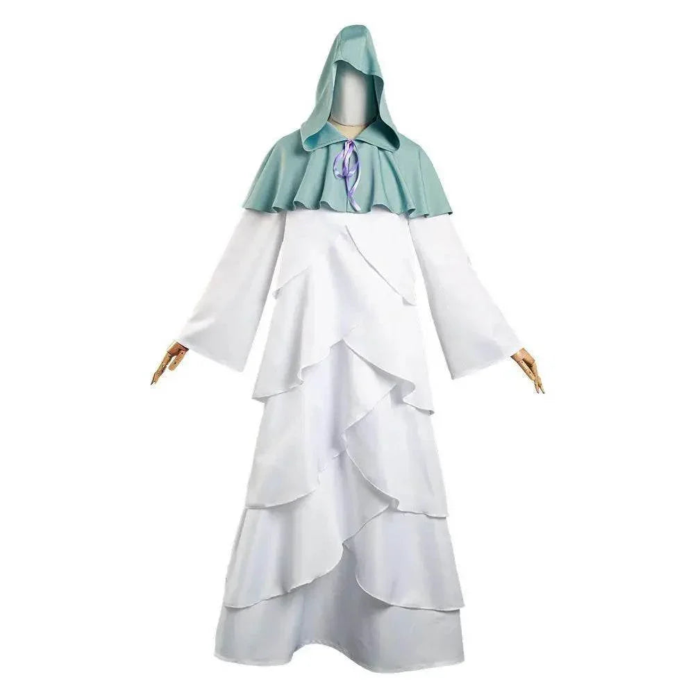 The Promised Neverland Mujika Cosplay Costume Long Robe Cloak Halloween Cape Carnival Outfit for Adults - Azufun