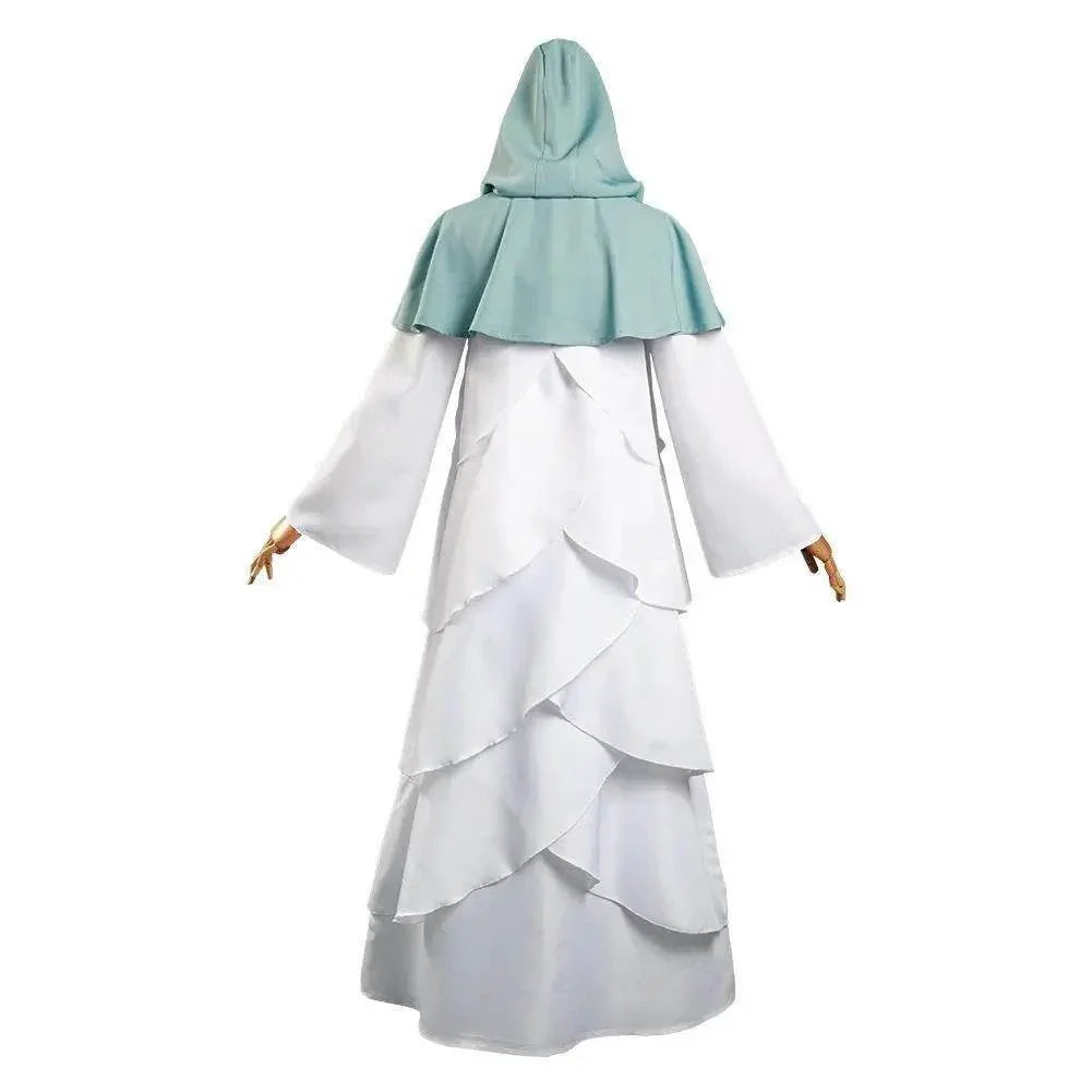 The Promised Neverland Mujika Cosplay Costume Long Robe Cloak Halloween Cape Carnival Outfit for Adults - Azufun