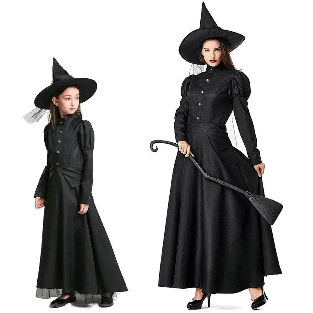 The Wizard of Oz Halloween Party Witch Family Matching Cosplay Costume - Azufun