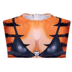 Tiger Stripes Animal Cosplay Zentai Costume Jumpsuit Bodysuit Outfits Adult - Azufun