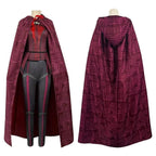 Wanda Maximoff Costume Cosplay Jumpsuit Red Witch Cloak Halloween Outfit for Woman - Azufun
