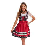 Women German Munich Oktoberfest Dress Badalia National Stage Dress Costume Halloween - Azufun