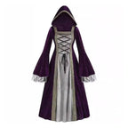 Womens Medieval Renaissance Costume Plus Size Medieval Role Play Dress - Azufun