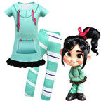 Wreck-It Ralph Vanellope von Schweetz Costume Girls Cosplay - Azufun