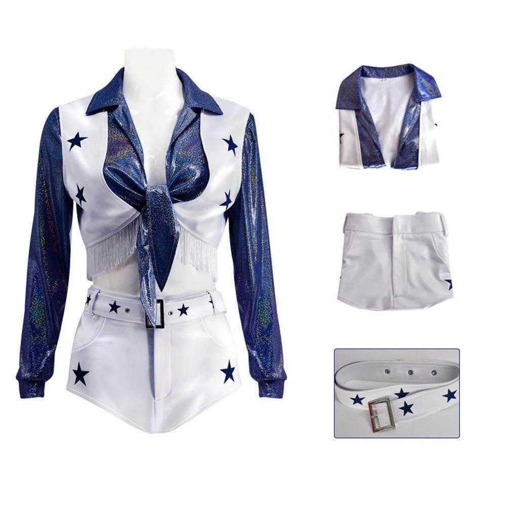Adult dallas cowboys cheerleader halloween costume for Women - Azufun