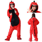 BuyAdult Red Dinosaur costume Kigurumi Onesies Pajamas Now Cheaper With 3 - 5 Days Ship - PajamasBuy