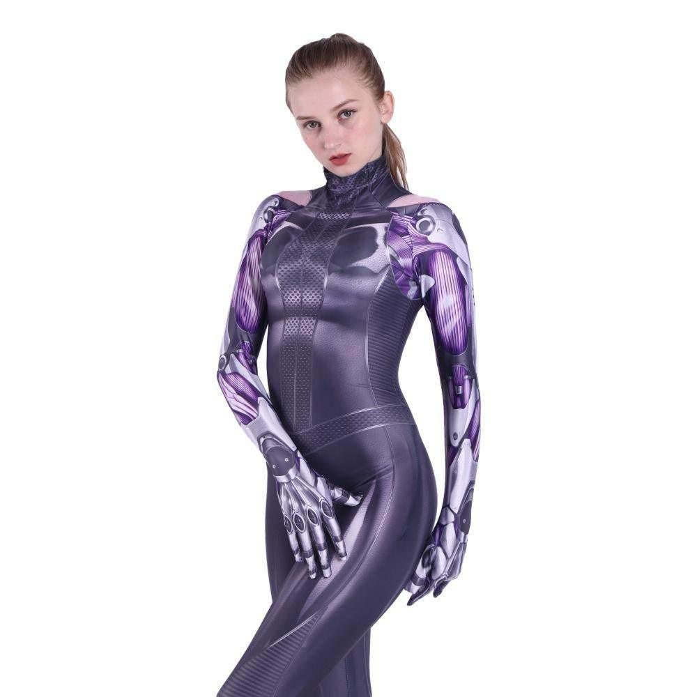 Alita Battle Angel 3D Print Cosplay Costume Adult Kids Jumpsuit for Parties Photoshoots - Azufun