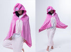 Animal Kigurumi Pink Stitch Cosplay Costume Hoodie Cloak Shawl - Pajamasbuy