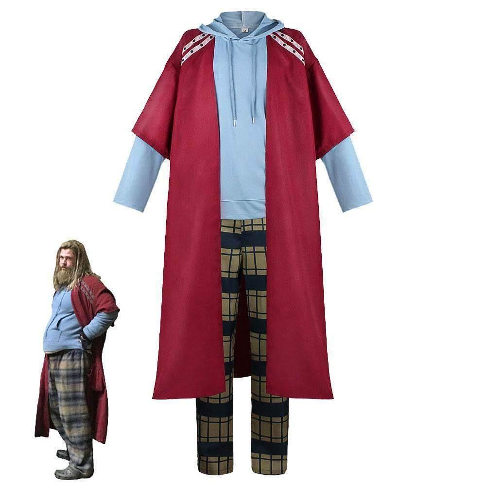 Avengers Endgame Thor Outfit Cosplay Costume Long Pants Set Halloween Full Suit For Men - Azufun