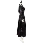 Bellatrix Lestrange Satin Dress Halloween Cosplay Costume - Azufun