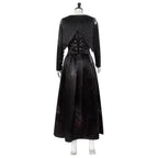 Bellatrix Lestrange Satin Dress Halloween Cosplay Costume - Azufun