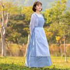 BuyBlue Check Farm Maid Cosplay Costume Dress Outfit For Mom and Me Now Cheaper With 3 - 5 Days Ship - PajamasBuy