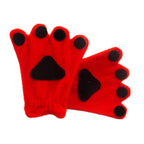 BuyChildren Fog Rabbit Claw Paw Fleece Kigurumi Gloves Now Cheaper With 3 - 5 Days Ship - PajamasBuy