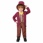 Chocolate Willy Wonka Movie Purple Kids Party Suit Cosplay Costumes Halloween - Azufun
