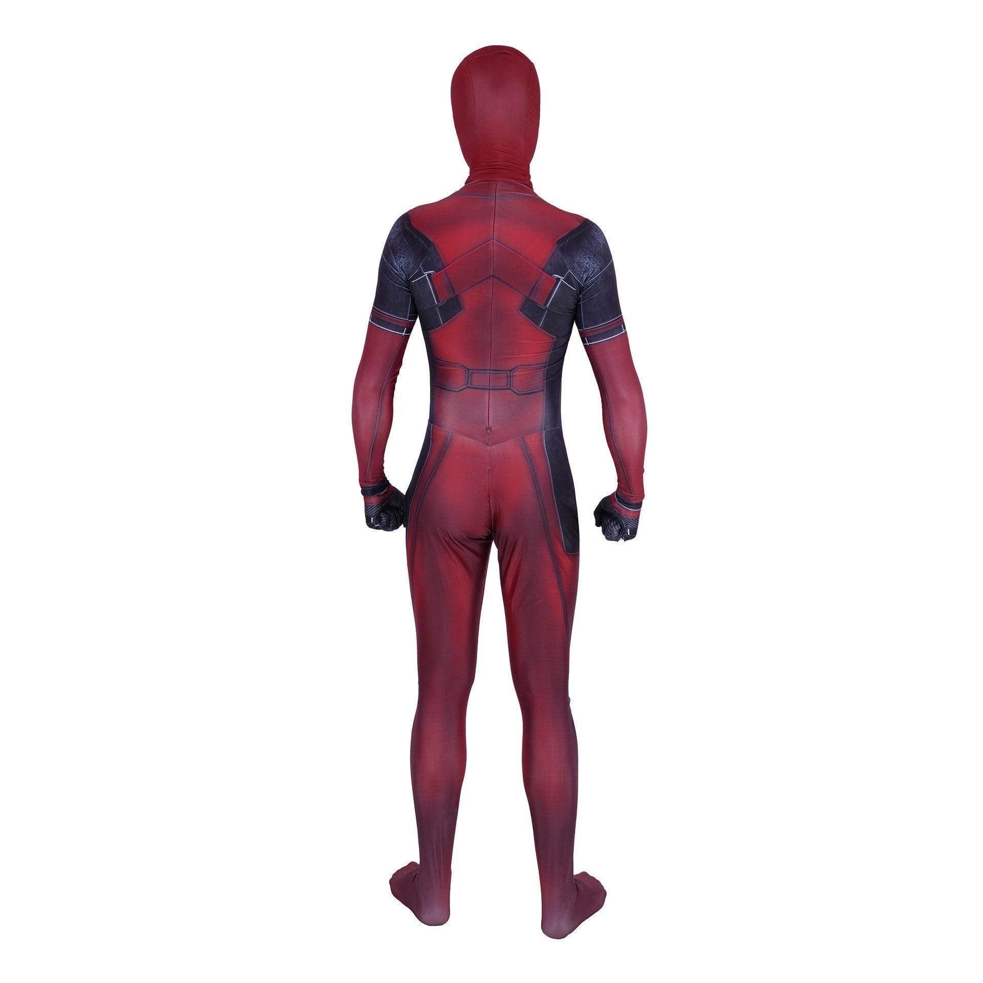 Deadpool Wade Wilson Cosplay Jumpsuit Adult And Kids Halloween Costume - Azufun