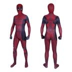 Deadpool Wade Wilson Cosplay Jumpsuit Adult And Kids Halloween Costume - Azufun