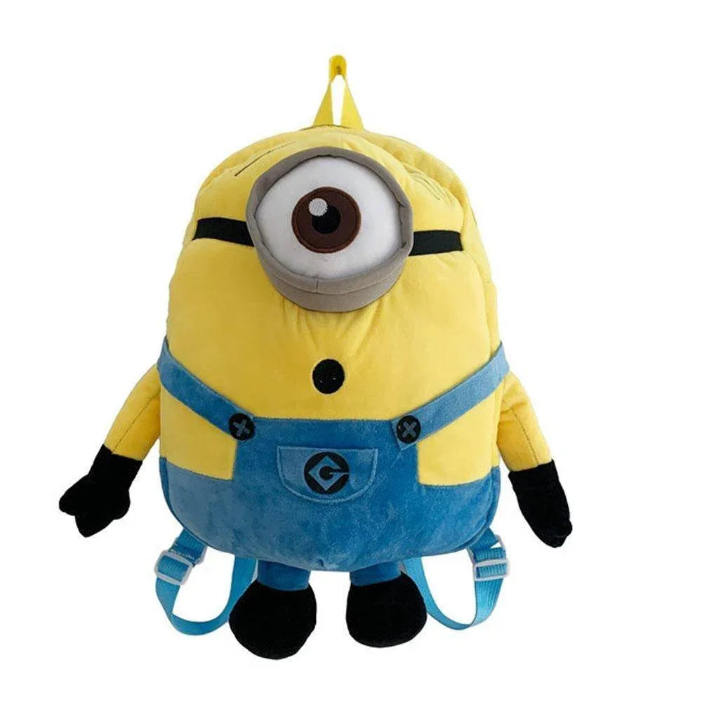Despicable Me Minions Plush school bag large capacity student cartoon backpack - Azufun
