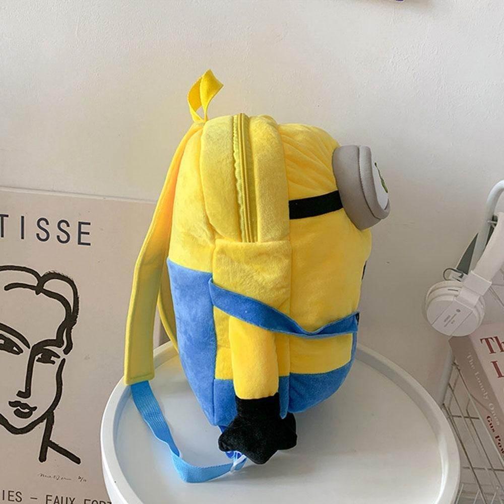 Despicable Me Minions Plush school bag large capacity student cartoon backpack - Azufun