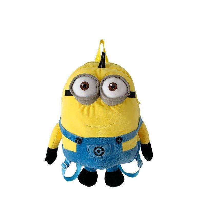 Despicable Me Minions Plush school bag large capacity student cartoon backpack - Azufun