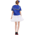Duck Sailor Skirt Dress Cosplay Costumes Adult Full Set - Azufun
