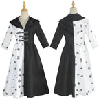 Evil Madame Costume Cruella De Vil cosplay dress 101 Dalmatians - Azufun
