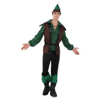Forest Prince Costumes for Men Halloween Adult Hunter Cosplay Set Green Outfit - Azufun