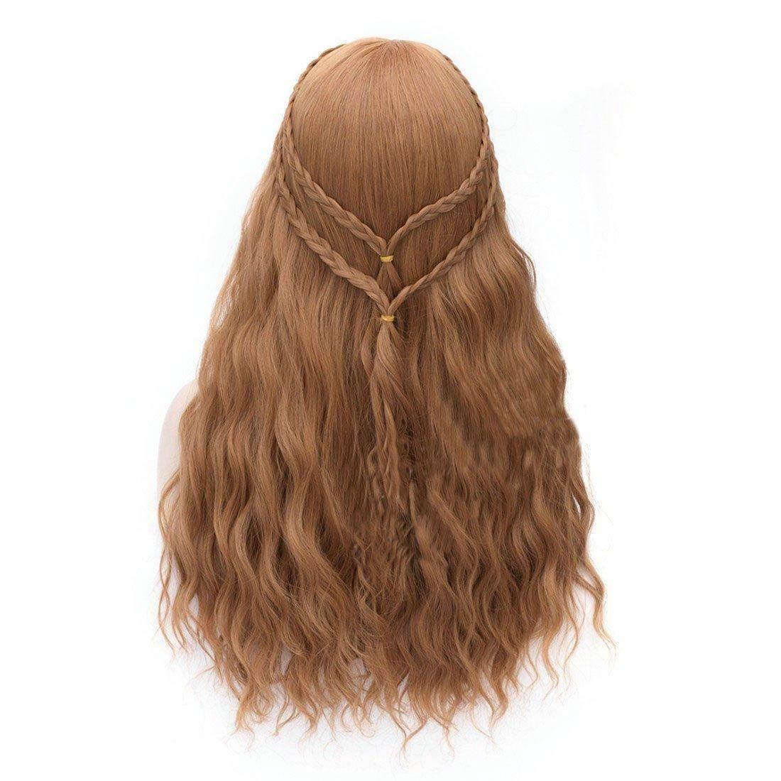 Game of Thrones Cersei Lannister Gold Long Curly Hair Cosplay Wig - Azufun