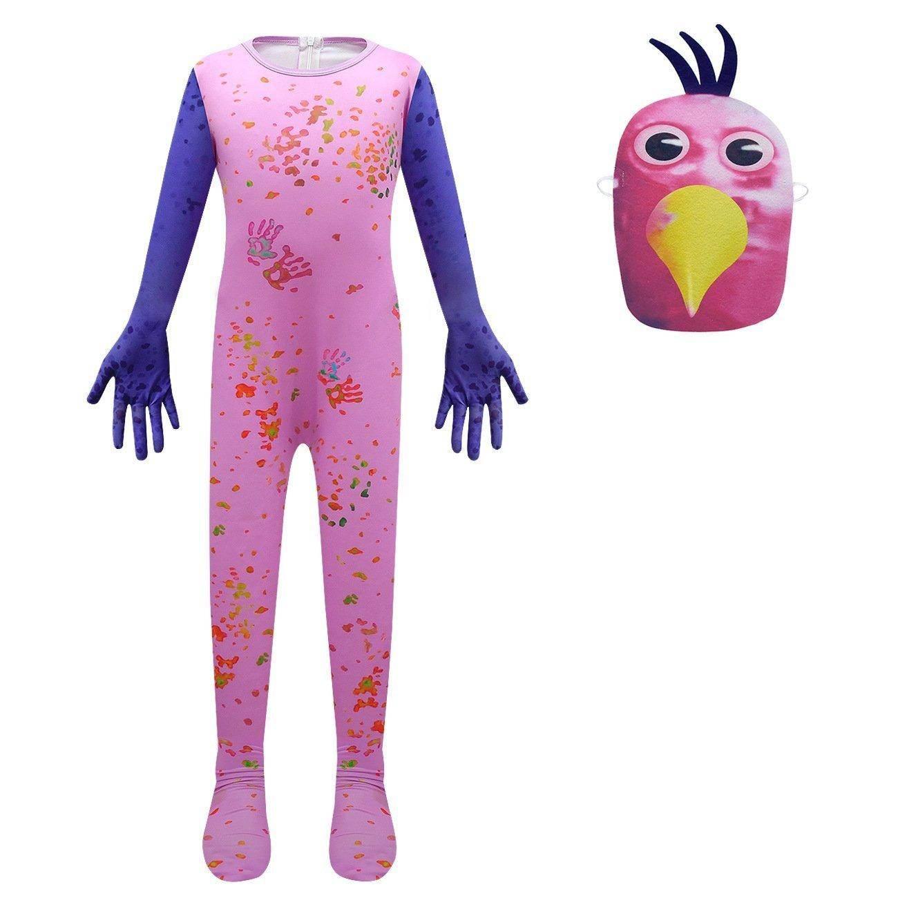 Garden of Banban Costume Kids Chicken Cosplay Bodysuit Horror Play Jumpsuit - Azufun