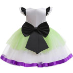 Girls' Buzz Lightyear Princess Dress Beaded Patchwork Party Gown - Azufun