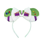 Girls' Buzz Lightyear Princess Dress Beaded Patchwork Party Gown - Azufun