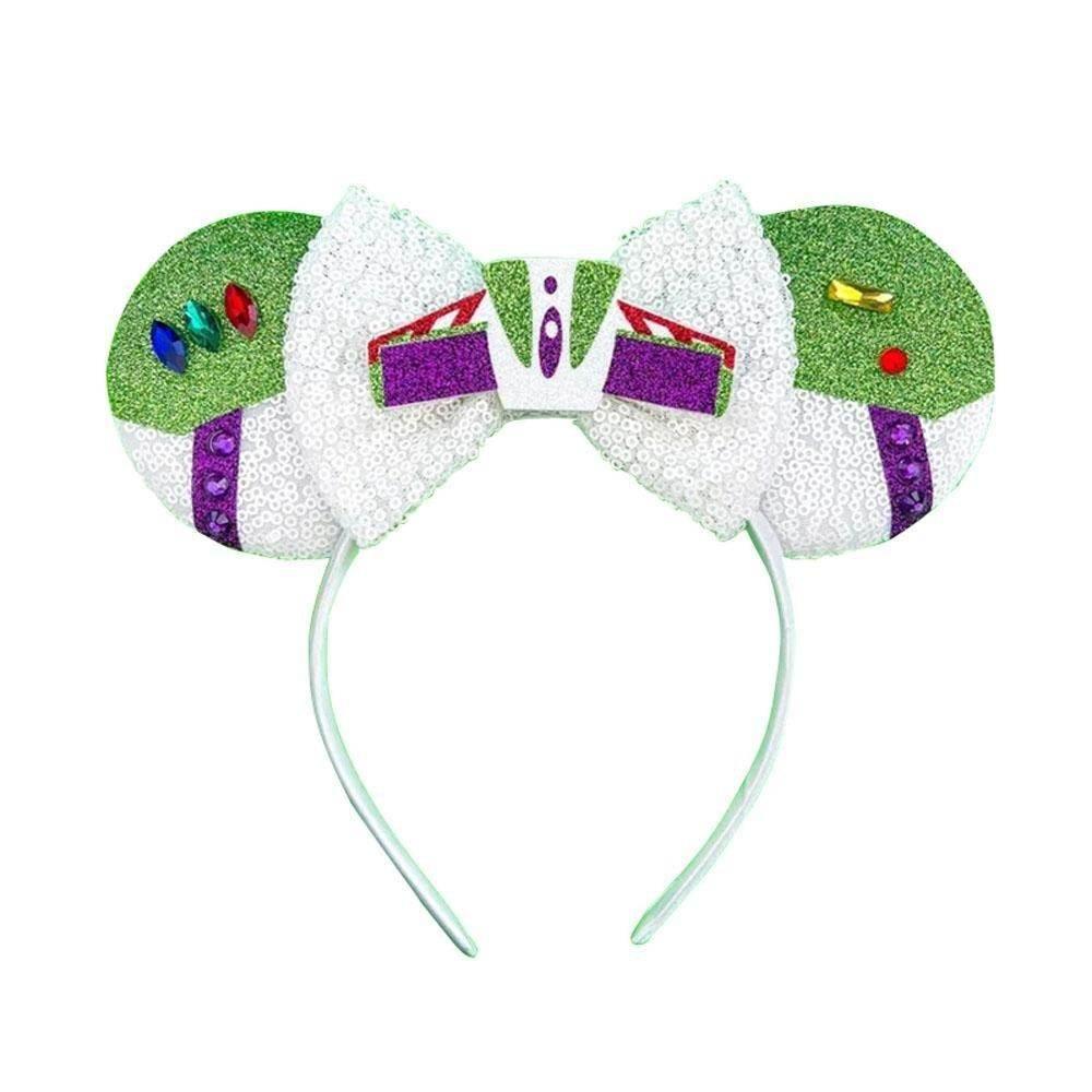 Girls' Buzz Lightyear Princess Dress Beaded Patchwork Party Gown - Azufun