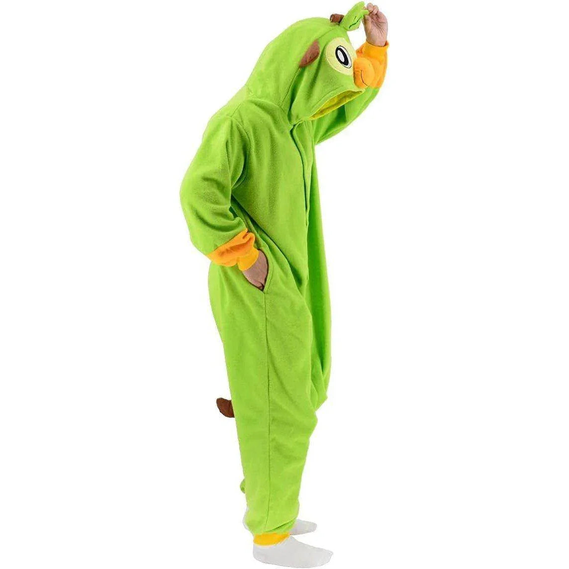 Grookey Kigurumi Onesies Anime Pokemon Pajamas Pyjamas Halloween Costume - Azufun