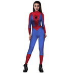 Halloween Peter B Parker Spider woman Digital Printed Bodycon Jumpsuit Costume - Azufun