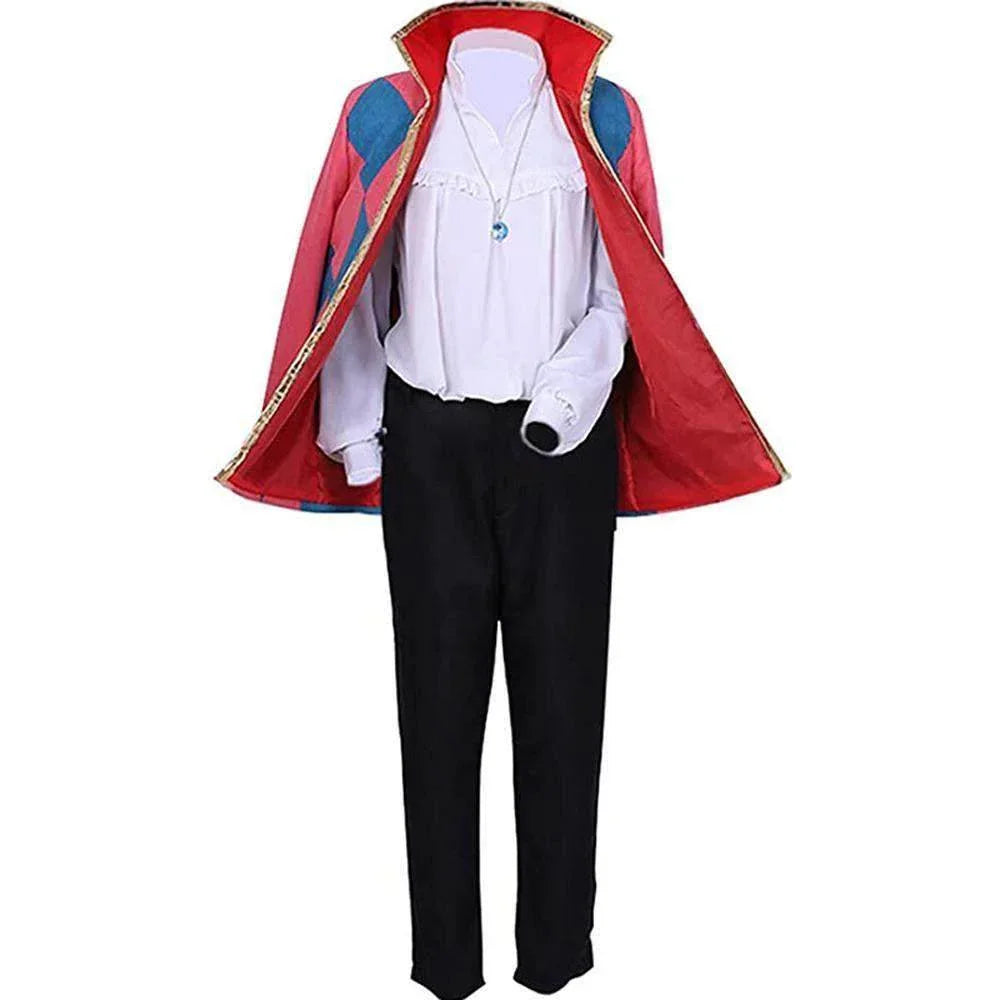 Howl Cosplay Costume Daily Anime Clothes Howl's Moving Castle Halloween Show Outfits for Adults - Azufun