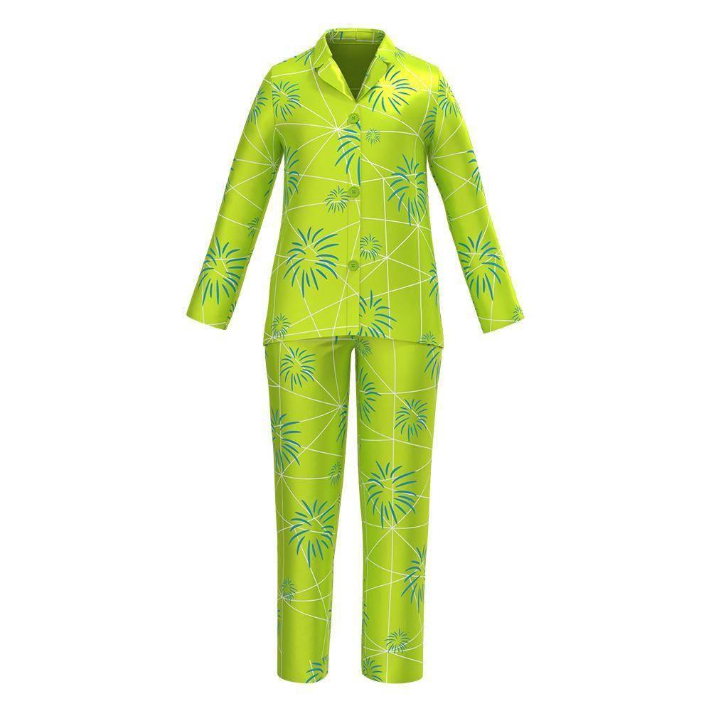 inside out 2 costumes Summer ice silk pajamas Home Wear - Azufun