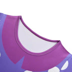 Inside Out Cosplay Costume Ruffle Nightgown for Girls Kids' Homewear Dress with Bag - Azufun