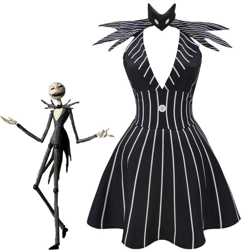 jack skellington costume Dress Nightmare Before Christmas For Women - Azufun
