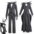 Jack Skellington Couples Costume Nightmare Before Christmas For Women Men - Azufun
