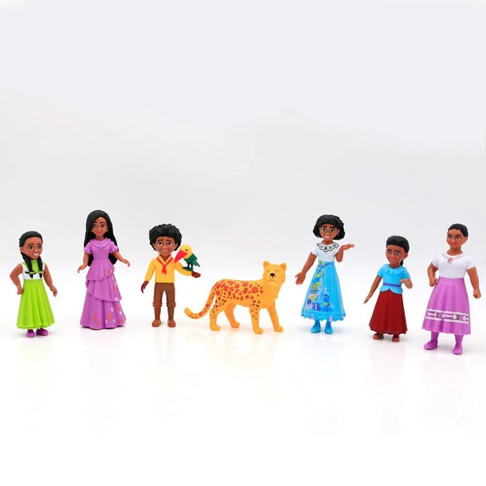 Encanto Cartoon Figure Play Set Doll Ornaments  Hand-made Model 4.5-5 Inch