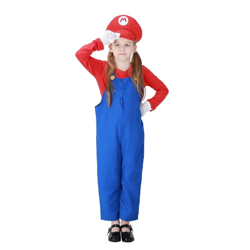 Anime Super Mario Halloween Children Cosplay Costume