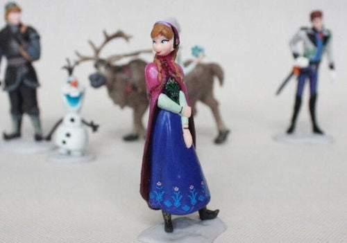 New Frozen Elsa Anna Olaf Playset 6 Figure Cake Topper Toy Doll Set