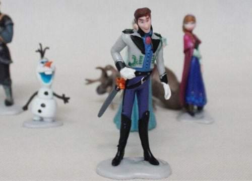 New Frozen Elsa Anna Olaf Playset 6 Figure Cake Topper Toy Doll Set