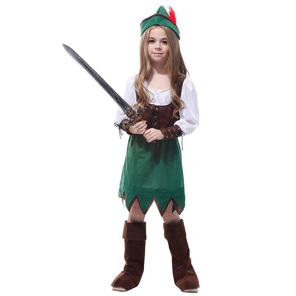 Classics -Peter Pan Child kids cosplay Costume  Halloween Dress