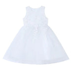 Children's Mesh Summer Dress Princess Dress Girls Performance Costume Flower Tutu Dress