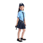 Police Officer Uniform Cool Halloween Cosplay Costume Set for Girls